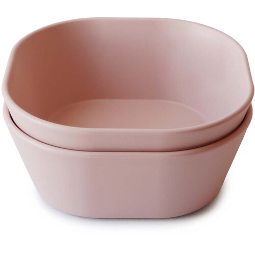 Mushie Square Dinnerware Bowl skledica Blush 2 kos Cene
