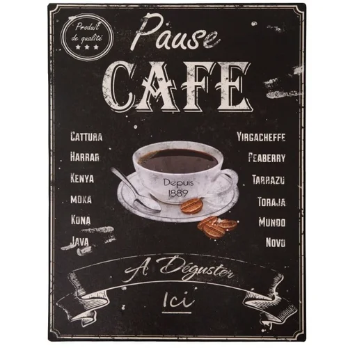 Antic Line Metalni natpis Pause Café, 25 x 33 cm