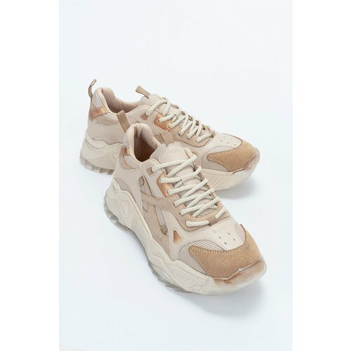 LuviShoes Lecce Beige-rose Women's Sneakers Cene