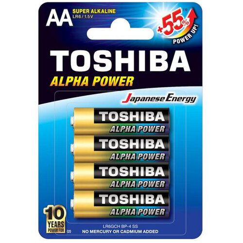 Toshiba Baterije Alpha Power AA, 4 kosi., (5000505267) Slike