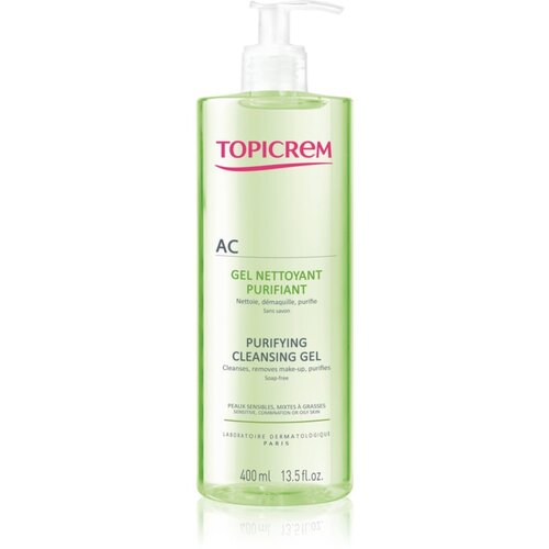 Topicrem AC Purifying Cleansing Gel gel za dubinsko čišćenje masne i osjetljive kože lica 400 ml Cijene