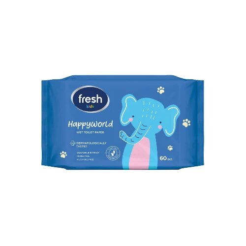 Fresh Vlažni toalet papir KIDS, 60 Komada Slike