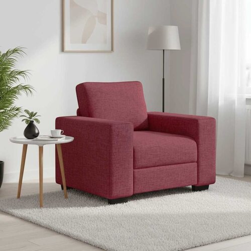 SOFA fotelja vino crvena 100x77x82 cm tkanina - boja crnog vina 1 100 cm Slike