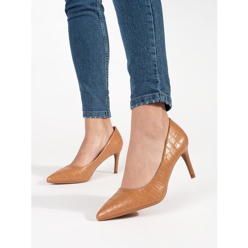 SEASTAR Dark beige stiletto pumps Slike