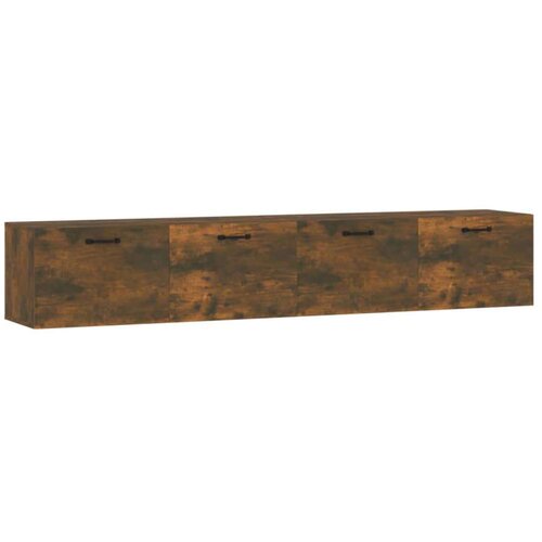  Stenska omarica 2 kosa dimljeni hrast 100x36,5x35 cm inžen. les, (20716689) Slike