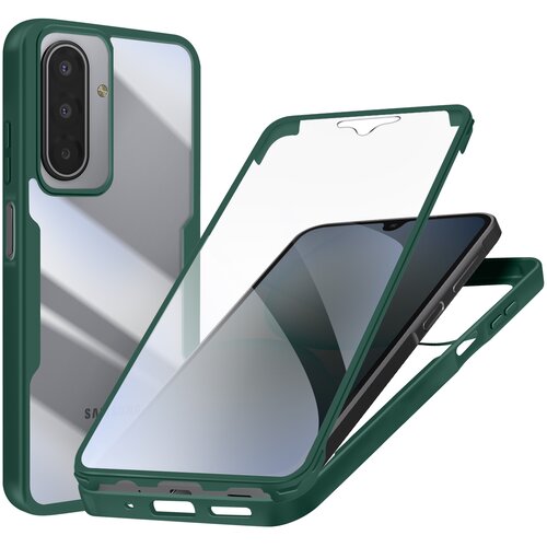 Avizar Popoln ovitek za Galaxy A17 s silikonskim robom in membrano na dotik, Zelena, (5000189297) Cene