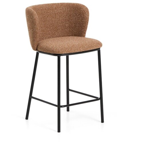 Kave Home Podstavljena barska stolica boja terakote (visine sjedala 65 cm) Ciselia &ndash; Cijene