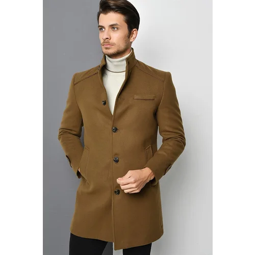 Dewberry PLT8391 MEN'S COAT-CAMEL