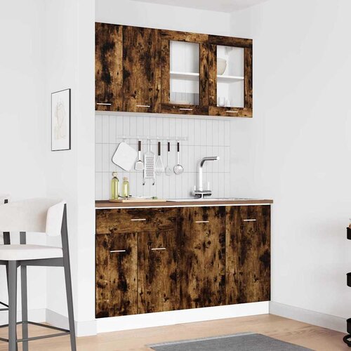  Set kuhinjskih ormarića s ladicama Lyon 4 pcs Dimljeni hrast Cene