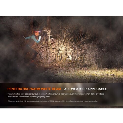 Fenix HM65RTV20PRP - LED prigu&amp;scaron;iva punjiva čelna lampa LED/USB IP68 crna/ljubičasta Slike