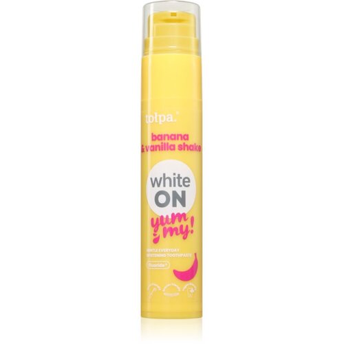 Tołpa On White Yummy belilni trakovi za zobe okus Banana &amp;amp; Vanilla 60 g Slike