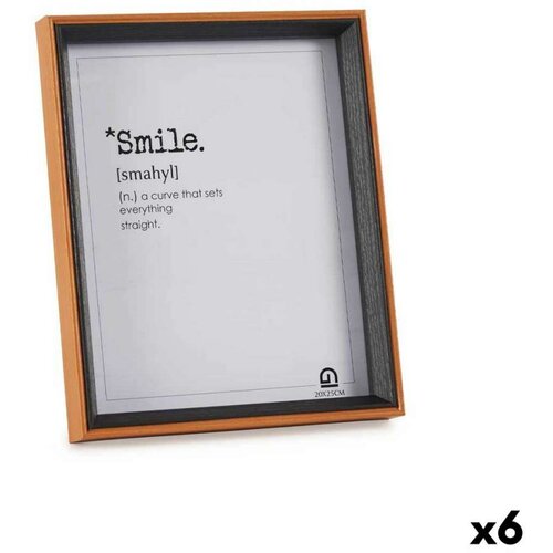  Okvir za sliku Kristal Crna Smeđa Drvo MDF (22 x 27 x 3 cm) (6 kom.) Cene