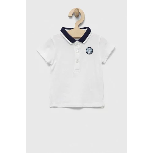 United Colors Of Benetton Polo majica za bebe boja: bijela, s aplikacijom