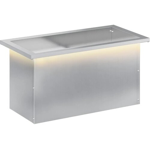  Vrtna posuda za sadnju s LED svjetlom Srebrna 30 x 60 x 30 cm - Pocinčani čelik 30 x 60 x 30 cm 1 Slike