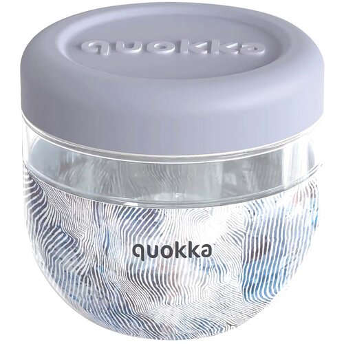NOBRAND Quokka, Posoda za hrano Zen Design 770ml s protizdrsnim pokrovom, Siva, (5000071461) Slike