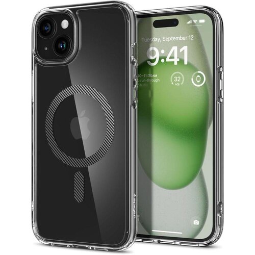 Spigen Ovitek Ultra Hybrid Mag z MagSafe za iPhone 15, siv, (21522459) Slike