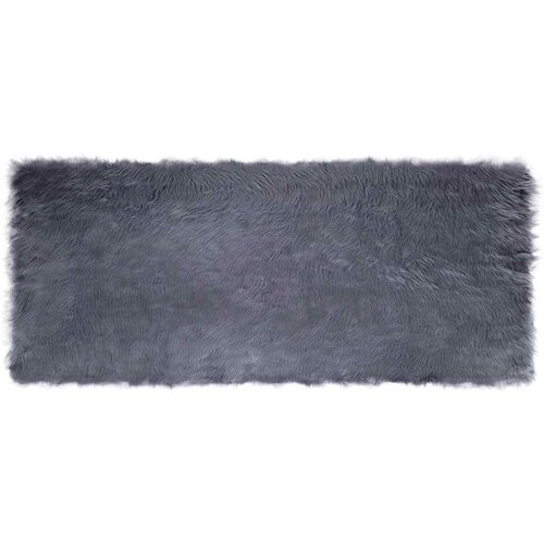 vidaXL lažna ovčja preproga antracit 80 x 200 cm poliester Cene