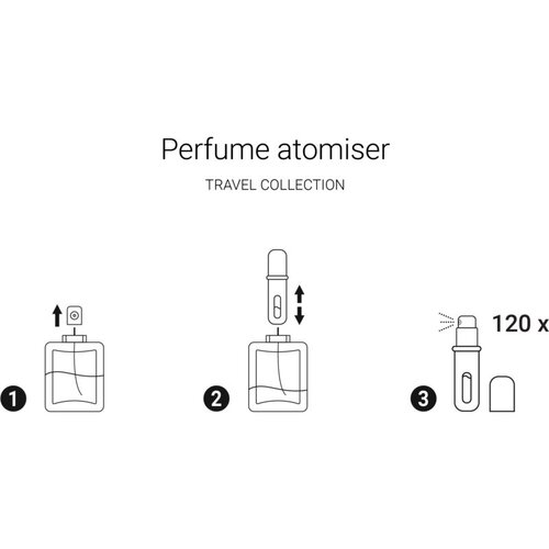 Notino Travel Collection Perfume atomiser punjivi raspr&amp;scaron;ivač parfema Black 5 ml Slike