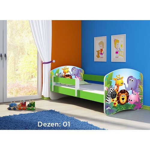 ACMA dečiji krevet II 160x80 + dušek 6 cm GREEN1 Slike