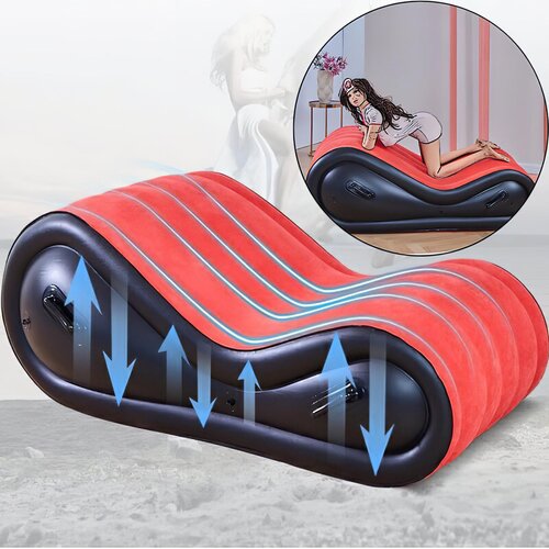 Magic Pillow Čarobni jastuk - Seks krevet na napuhavanje - s lisicama - veliki (crveni) Slike