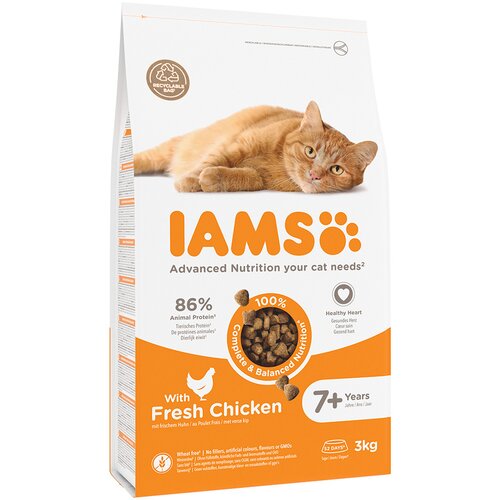 IAMS Advanced Nutrition Senior Cat s piletinom - 3 kg Cijene