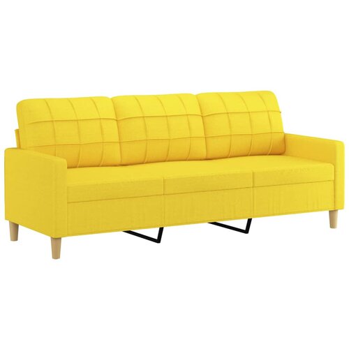 Maison Chic kavč - Sofa - Kanape svetlo rumen 180 cm blago, (21726572) Cene