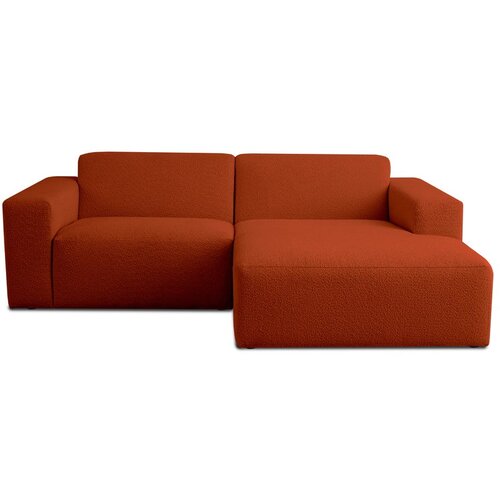 Scandic Ciglasta kutna garnitura od bouclé tkanine (s desnim kutom) Roxy – Cijene