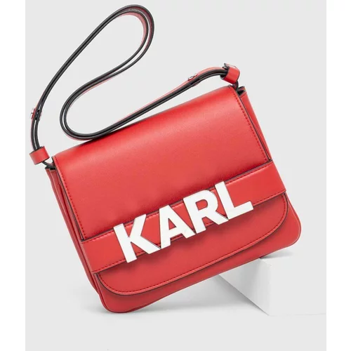 Karl Lagerfeld Torbica rdeča barva
