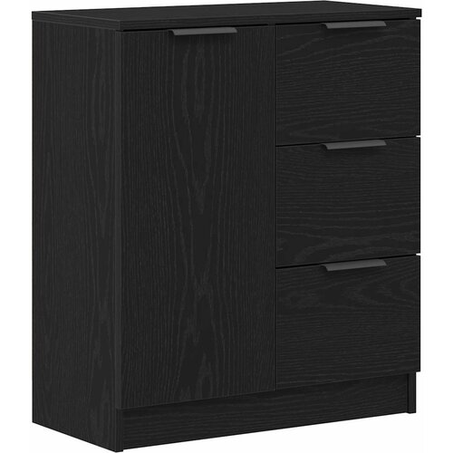  Kreveta Crni hrast 120 x 30 x 70 cm Konstruirano drvo Slike