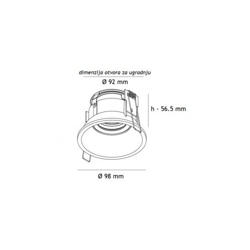 Bb Link rozetna 711 crna 1*GU10 Cene