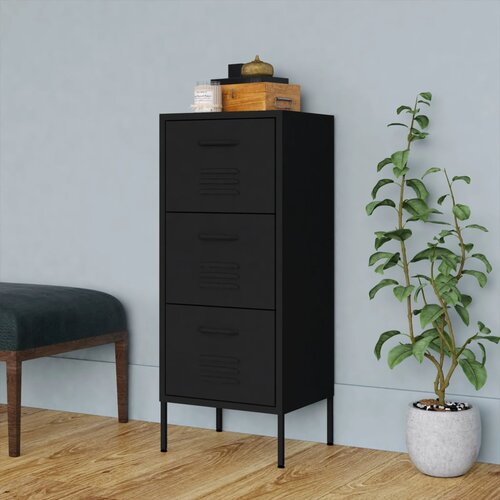 vidaXL Ormarić za pohranu crni 42 5 x 35 x 101 5 cm čelični Cijene