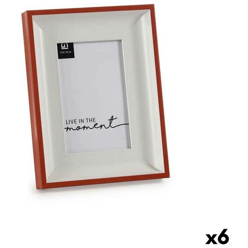  Okvir za sliku Kristal Crvena Bijela Plastika (2 5 x 21 x 16 cm) (6 kom.) Cene