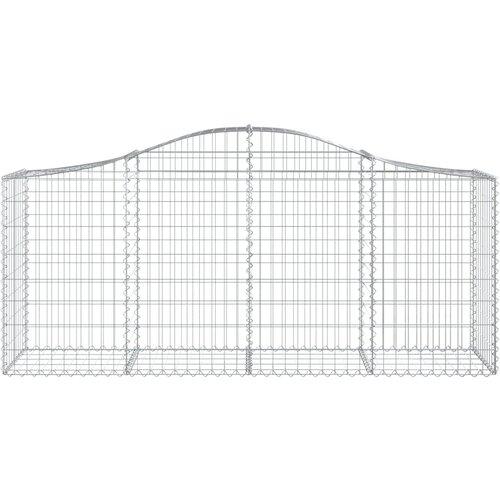  Gabionska ko&amp;scaron;ara s lukom 200x50x80/100 cm pocinčano željezo Slike