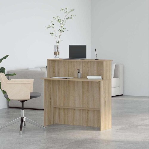  Recepcijski stol Sonoma hrast 100x50x103,5 cm Konstruirano drvo Slike