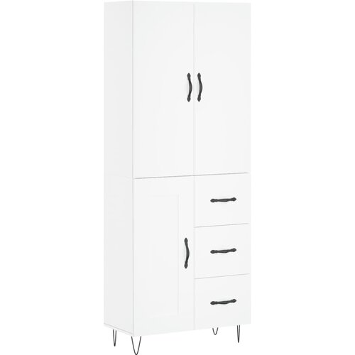 Maison Chic Visoka omara - Komoda - Predalnik bela 69,5x34x180 cm inženirski les, (21719357) Cene