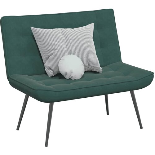 vidaXL klop temno zelena 110x74x84 cm žamet Cene