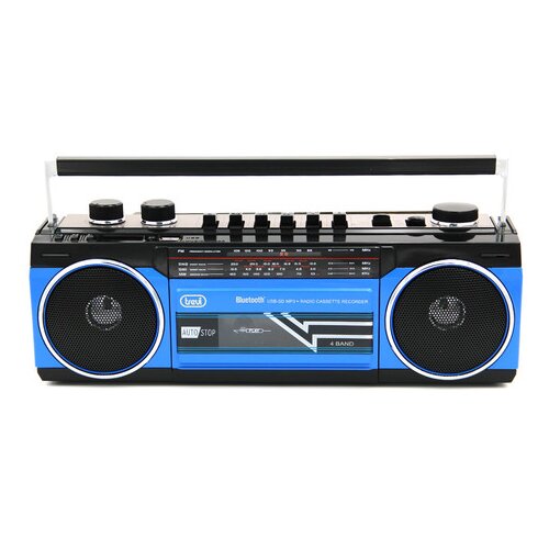 Trevi RR 501 BT Radijski kasetofon s tehnologijo Bluetooth, črno moder, (20468053) Cene