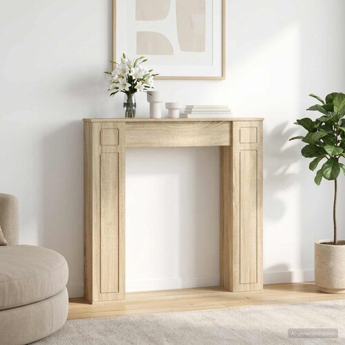  Okvir za kamin Hrast sonoma 100 x 20 x 100 cm Konstruirano drvo Slike