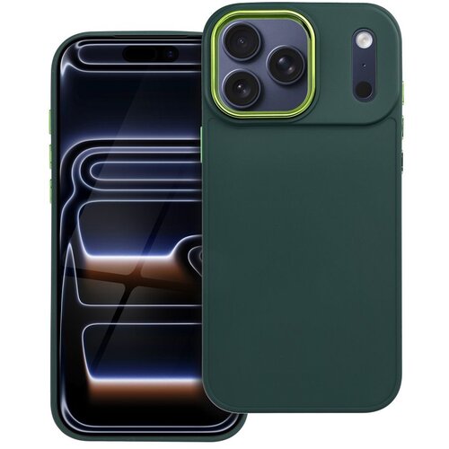  Ovitek za iPhone 17 Pro Max, mat zaključek z metaliziranim obrobjem kamere, Temno zelena, (5000190168) Slike
