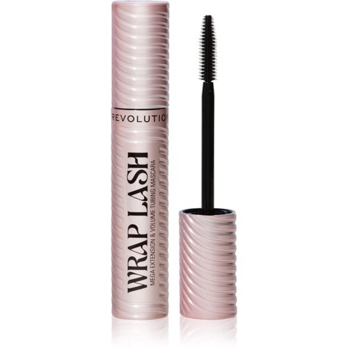 Makeup Revolution Wrap Lash Tubing maskara za produljenje, uvijanje i volumen nijansa Black 8.5 ml Cijene