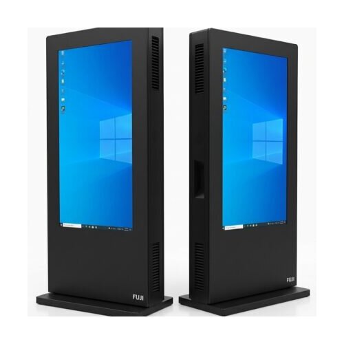 Fuji 65 inčni crni podni stalak sa duplim ekranom Windows totem Cijene