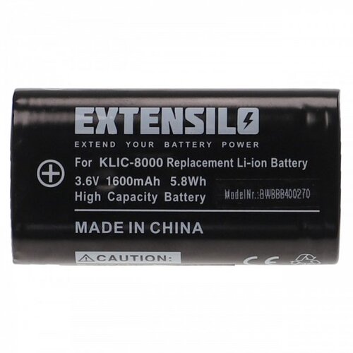  baterija KLIC-8000 za kodak easyshare Z612 / Z1012 / ricoh caplio R1, 1600 mah Slike