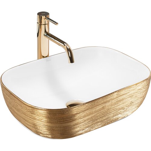Rea Umivalnik na podstavku Belinda White GOLD BRUSH Slike