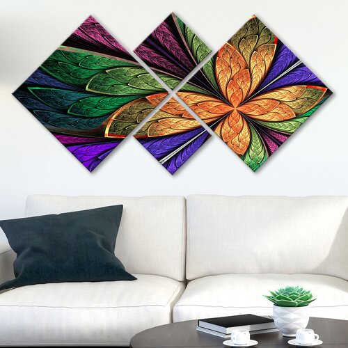 Wallity slika 4MDF381550492, 60x115 cm, 4 dijela Cene