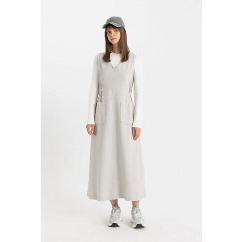 Defacto Regular Fit Gabardine Dress Slike