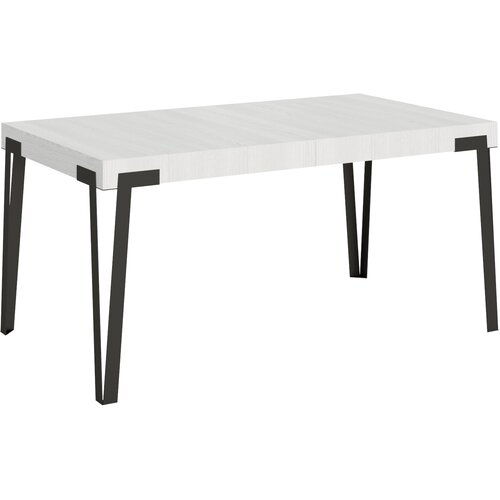 Itamoby &amp;nbsp; Rio (90x160/264 cm) - bela, barva nog: antracit - raztegljiva jedilna miza, (20841945) Slike