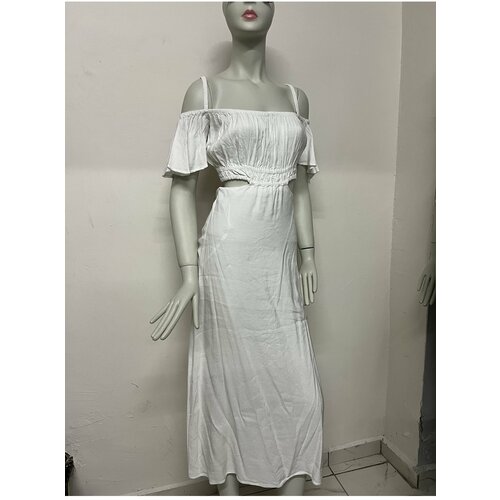 Dilvin Sleeve Detailed Midi Length Dress Slike