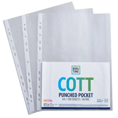  Cott, folija za registrator, 40mic, A4, kristal, 100K ( 481104 ) Cene
