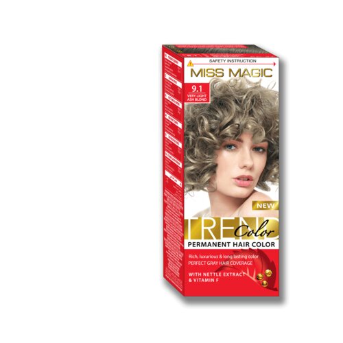 Miss Magic farba za kosu Trend Permanent Hair Color SOL-MMNF-9.1 Slike