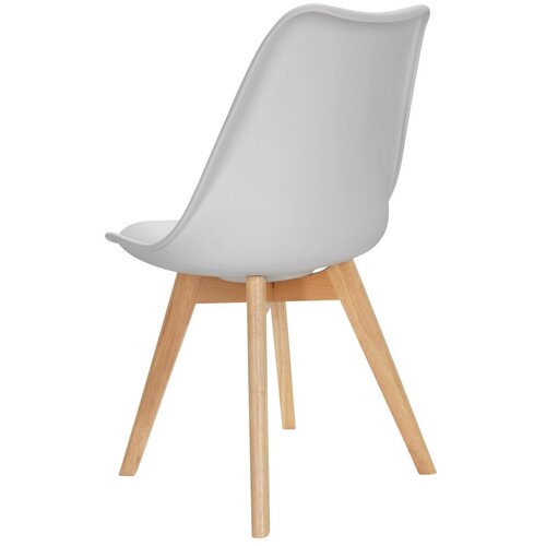 MID.YOU Set Stolov Scandi, Bela, Bukev, 4-Delni Slike